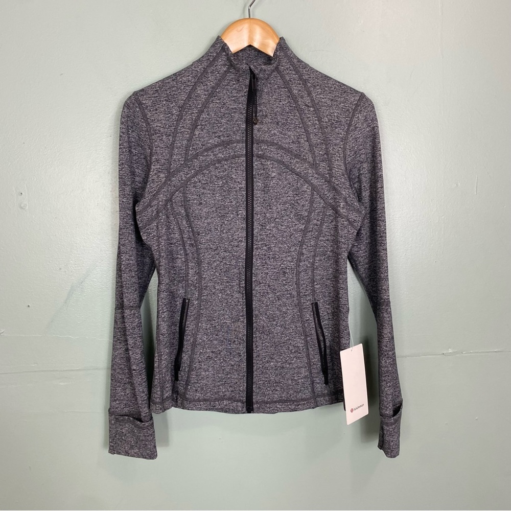 Lululemon Define‎ Jacket Heathered Black Luon Size 10